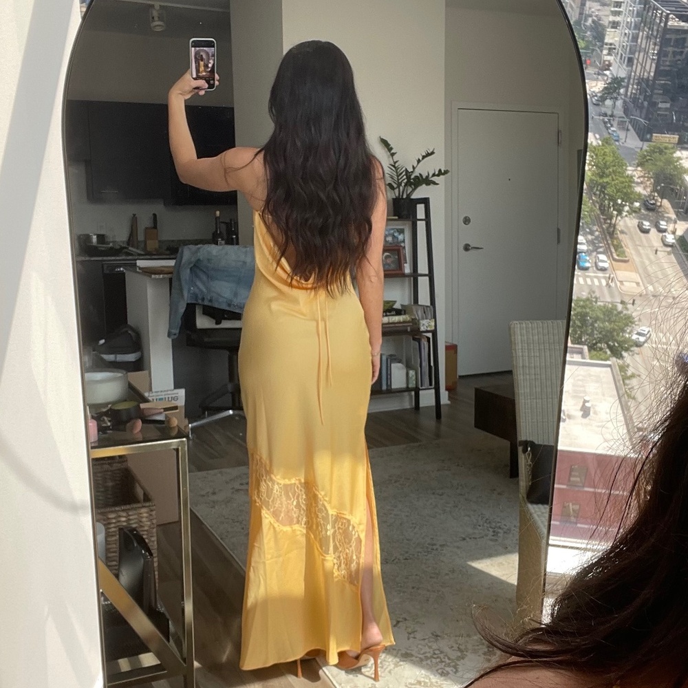 BRAND NEW Meshi Maxi Dress in Butter size xs